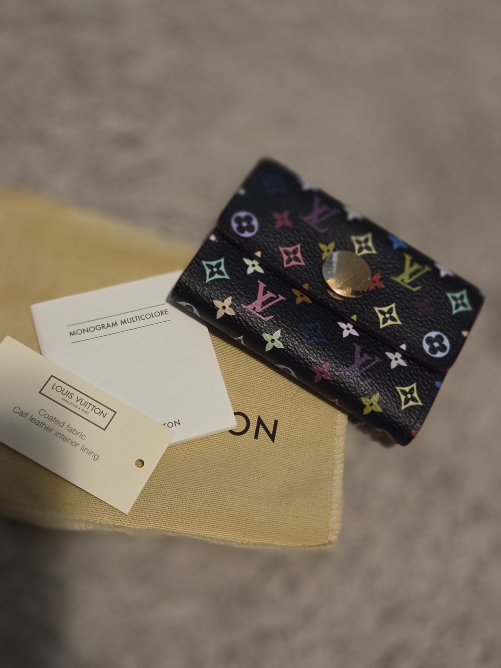 Louis Vuitton 2006 multicolor porte monnaie Cardholder